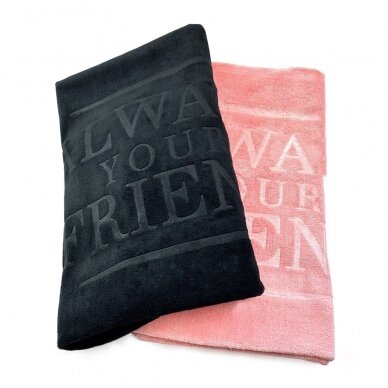 Always Your Friend Microfiber Towel Black 120x60