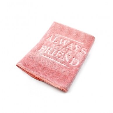 ALWAYS YOUR FRIEND Mini Microfiber Pet Towel Pink 40x40cm